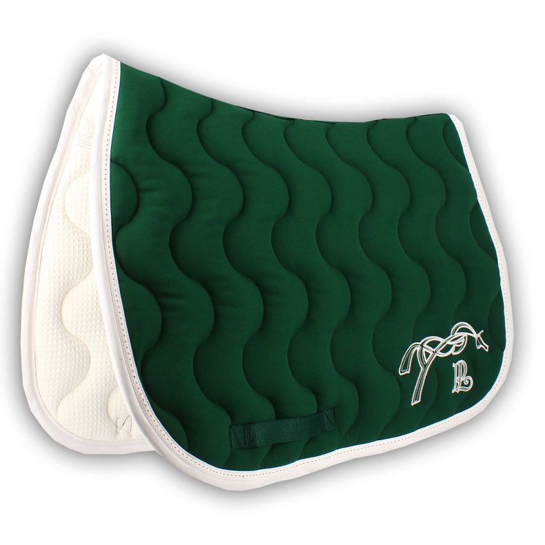 PENELOPE Classic sadelunderlag gr�n/hvid full