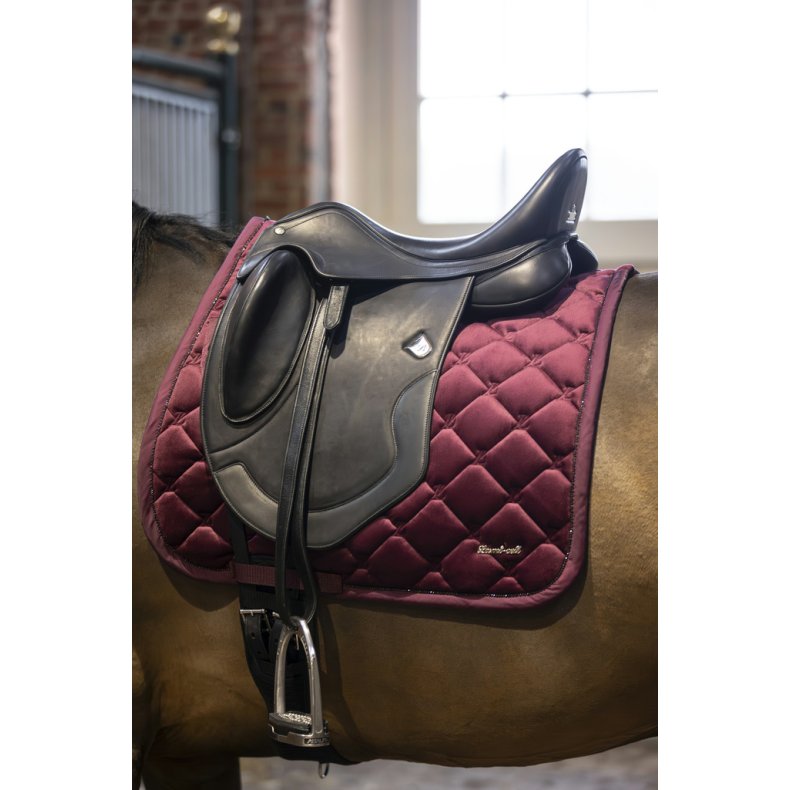LAMI-CELL Galaxy Velvet sadelunderlag Bordeaux