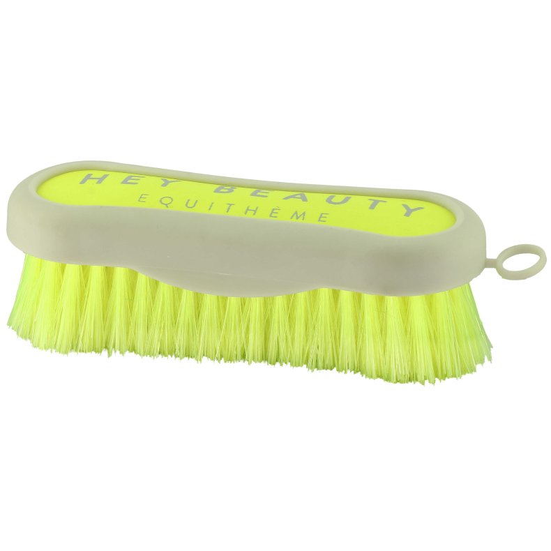 EQUITHEME Je t'aime Hovedb�rste flere farver Neon gul