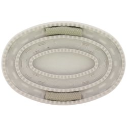 EQUITHEME Je t'aime curry comb strigle med sten beige