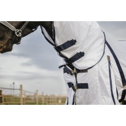 EQUITHEME hals til insektd�kken mesh hvid