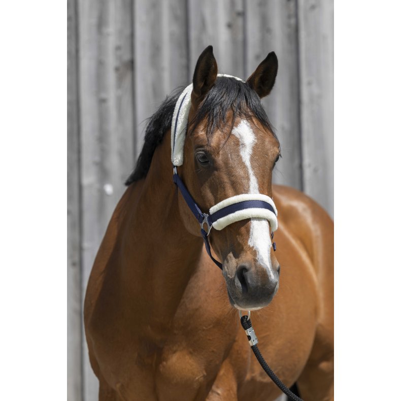 RIDING WORLD Grime med syntetisk lam Pony Navy