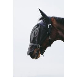 EQUITHEME Fluemaske med grime sort