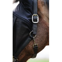 EQUITHEME Fluemaske med grime sort