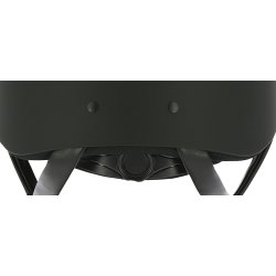 EQUITHEME Glint sikkerhedshjelm Mat sort/s�lv