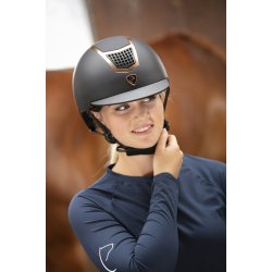 EQUITHEME AIRY Sikkerhedsridehjelm Rosegold/sort