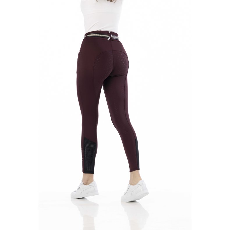 EQUITHEME Ridebuks CLAUDINE full-grip 34 Bordeaux