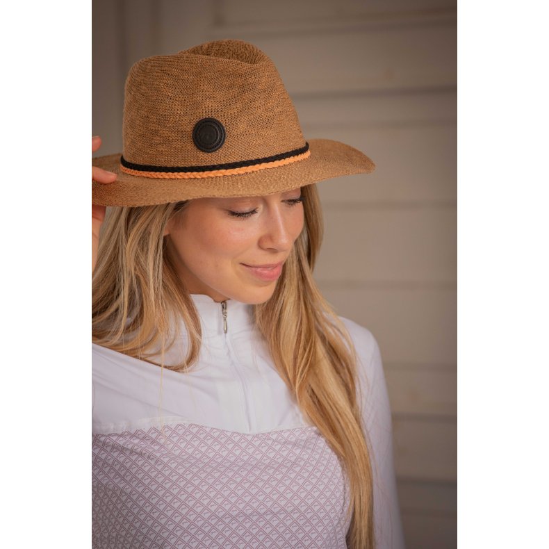PENELOPE Rafia Hat camel