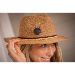 PENELOPE Rafia Hat camel