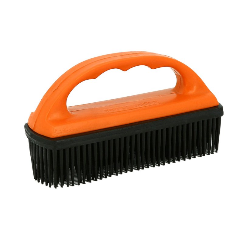 Gummib�rste til underlag Orange/sort