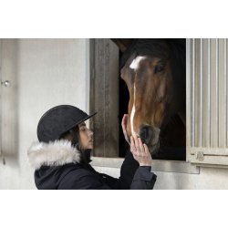 EQUITHEME Sikkerhedsridehjelm GLINT Glitter sort/rosegold