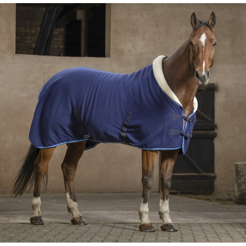 RIDING WORLD Confort fleecedkken navy