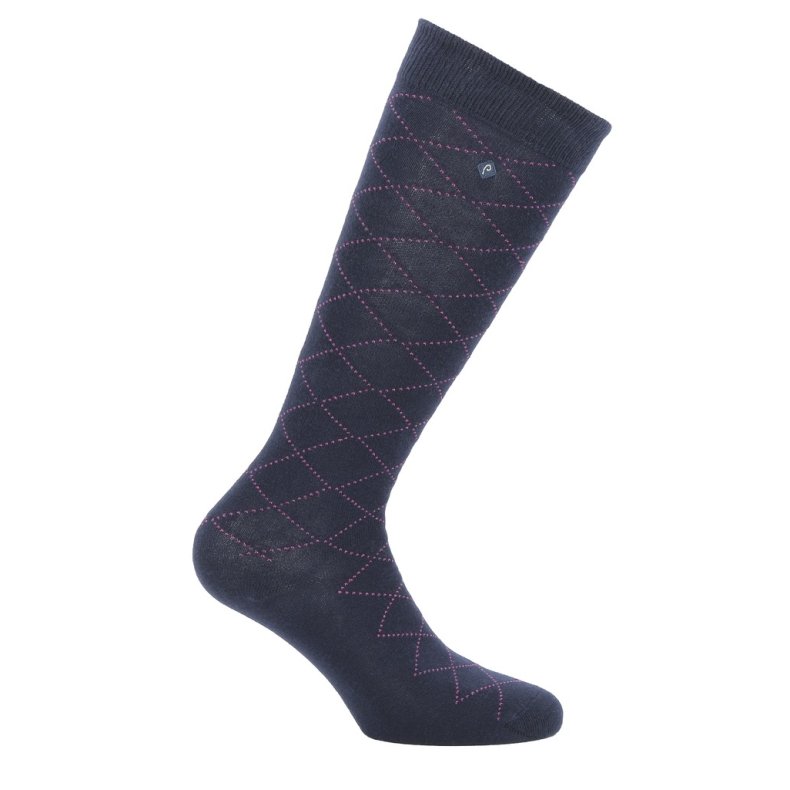 Resille ridestr�mper Equitheme 39-41 Navy/pink