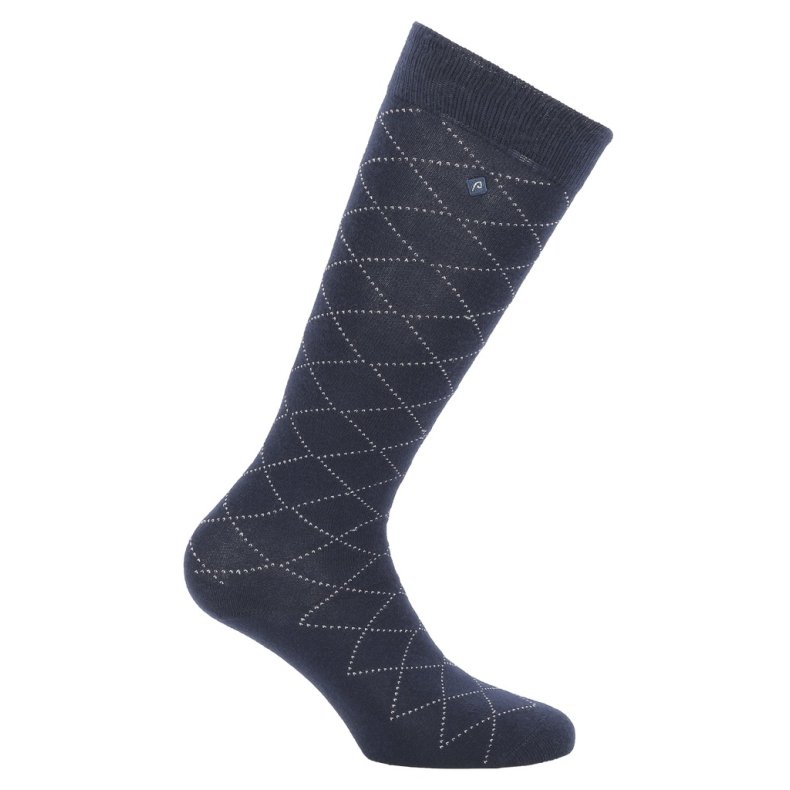 Resille ridestr�mper Equitheme 42-45 Navy/silver