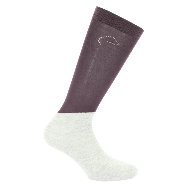 Ridestr�mper Equitheme Shiny 42-45 Bordeaux/gr�