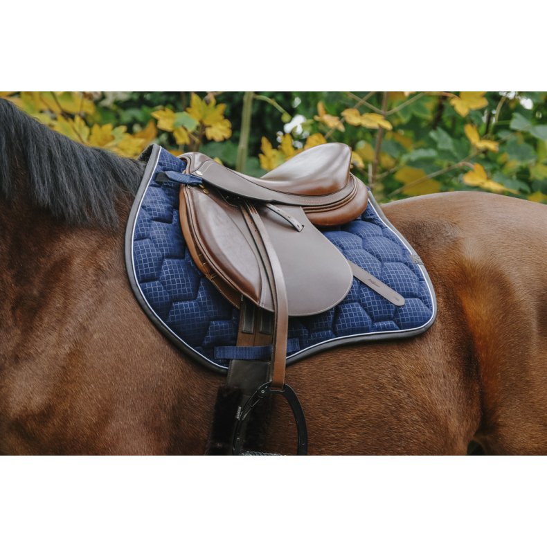 EQUITHEME Quadri sadelunderlag Navy
