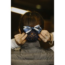 EQUITHEME Duo h�rsp�nde navy/hvid