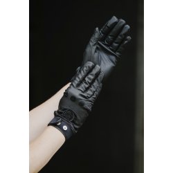 Ridehandske EQUITHEME Je t'aime CLASSIC sort