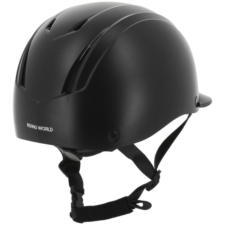 RIDING WORLD Sikkerhedsridehjelm TOPY mat sort XS-S 48-52