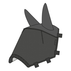 EQUITHEME Fluemaske til grime Anti-UV sort