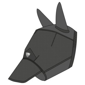 EQUITHEME Fluemaske EXTRA Anti-UV rer og mule sort